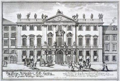 The Chancellery of the Kingdom of Bohemia, part of the Imperial residency in Wiplinger Street, Vienna, c.1719 by Johann Bernhard Fischer von Erlach
